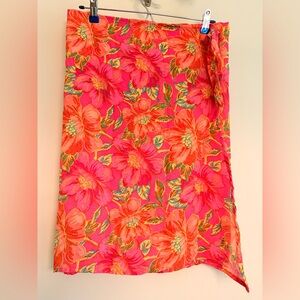 Beach Riot Women's Melanie Sarong Floral Coverup Wrap Miami Peony One Size